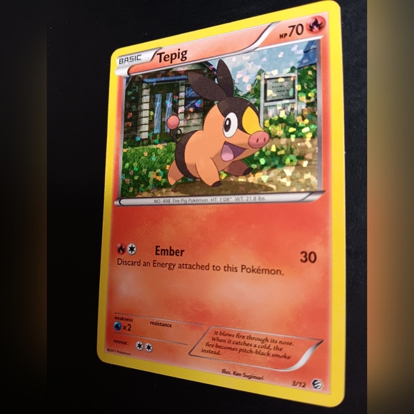 Tepig Pokemon Card - 2011 McDonalds Promo - 3/12 Rare Holo - Picture 6 of 9